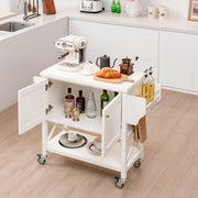 Carrinho de Cozinha Móvel – 100 x 38 x 87 cm – Branco