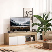 Móvel de TV Moderno – 140x40x48 cm – Branco – Melamina