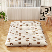 Colchão Enrolável de Chão Tatami – 200 x 140 x 10cm – Castanho – Poliester