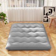 Colchão Enrolável Tatami com Capa Lavável e Bolsa de Transporte - Cinzento - 200 x 140 x 10 cm