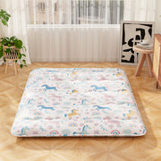 Colchão Enrolável de Chão Tatami com Capa Lavável e Bolsa de Transporte - Multicolorido - 200 x 140 x 10 cm