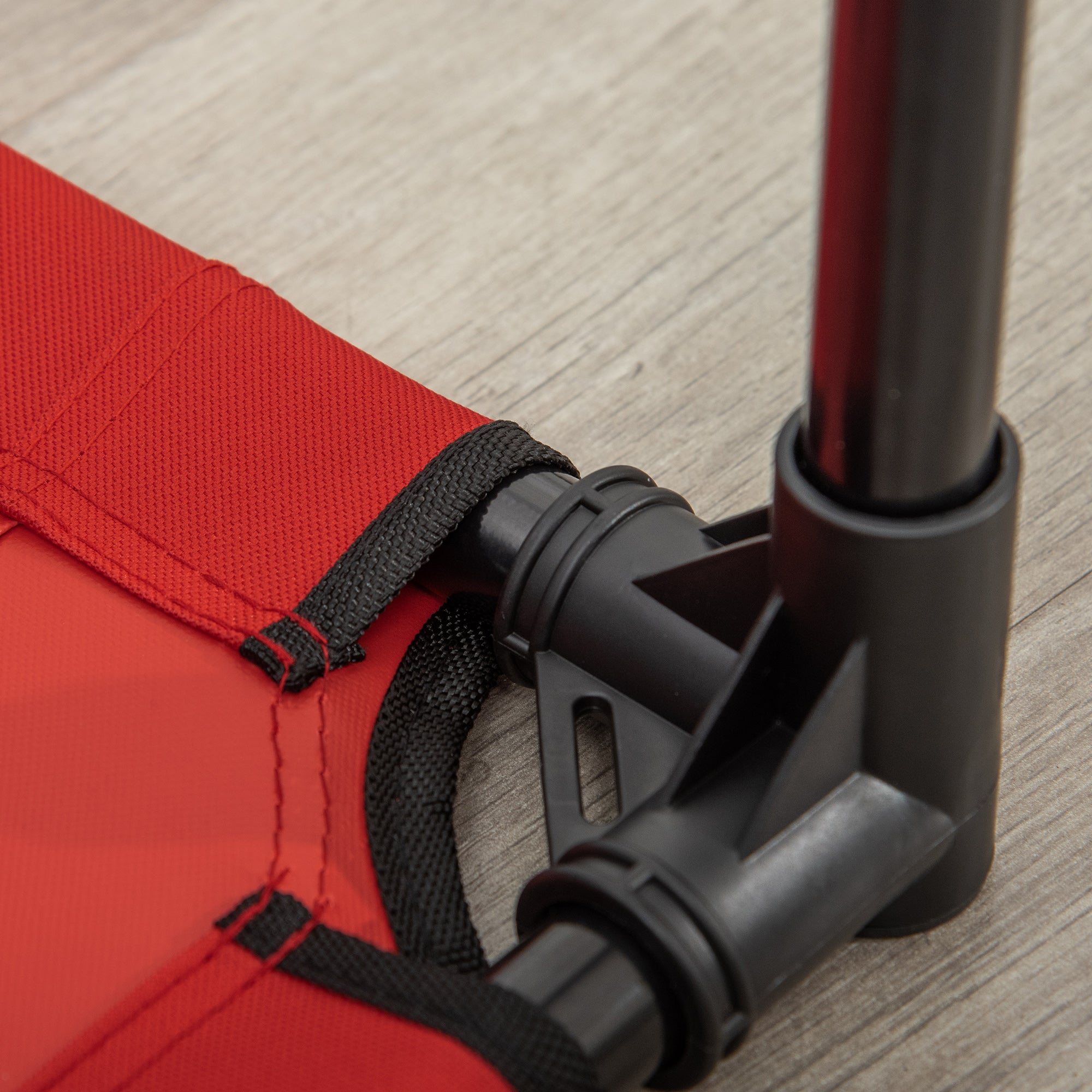 Cama Elevada para Animais de Estimação 76x61x18cm Vermelho