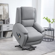 Poltrona Relax com 8 Pontos de Massagem - Cinzento (89x93x105 cm)