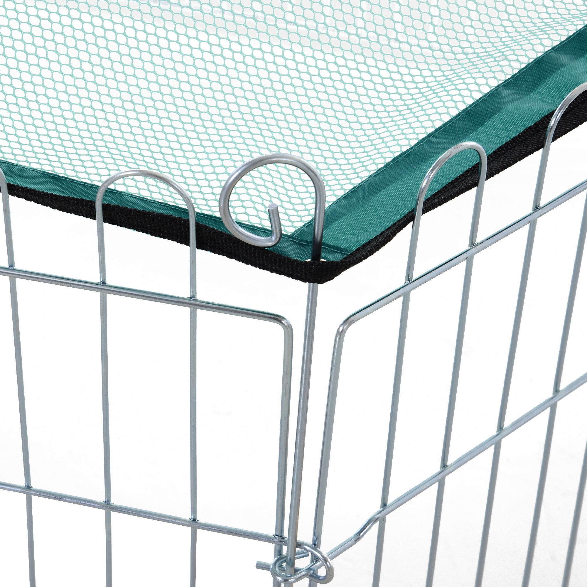 Parque para Animais de Estimação – 59x60 cm – Prata – Metal e Poliéster