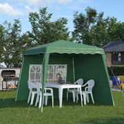 Tenda Dobrável – 240x240x250 cm – Verde – Aço e Tecido Oxford
