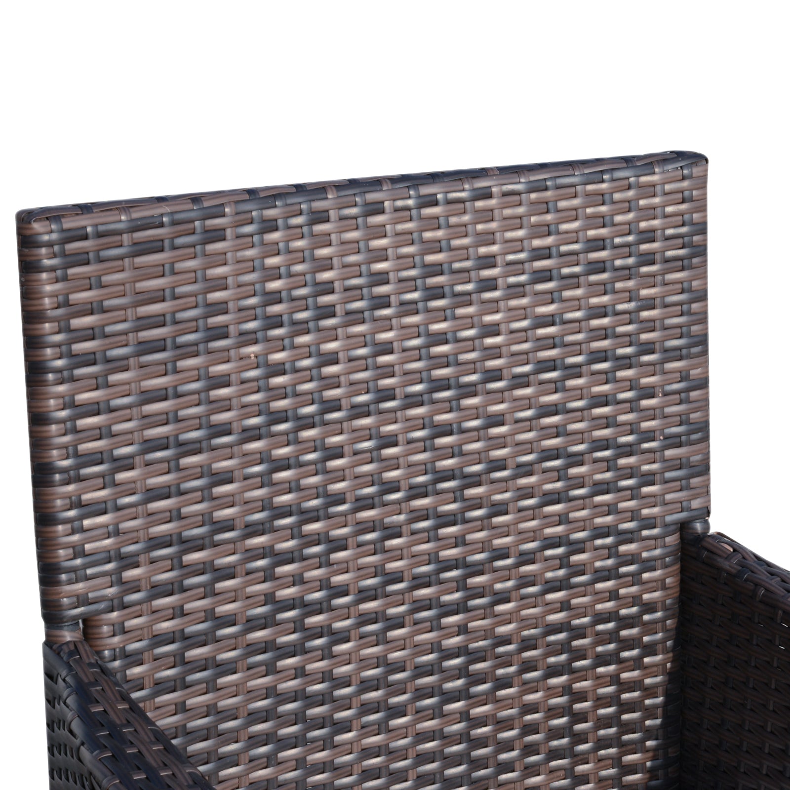 Conjunto de Móveis de Exterior Marrom 60x58,5x89,5 cm - Mesa, 2 Cadeiras, 2 Almofadas