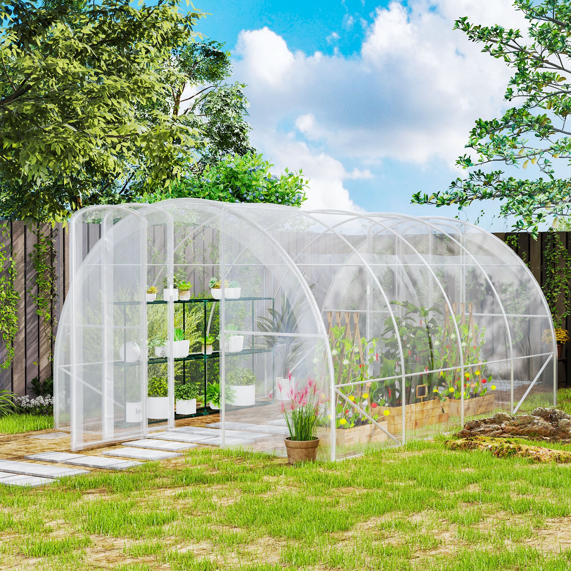 Estufa de Jardim 395x295x195 cm Transparente