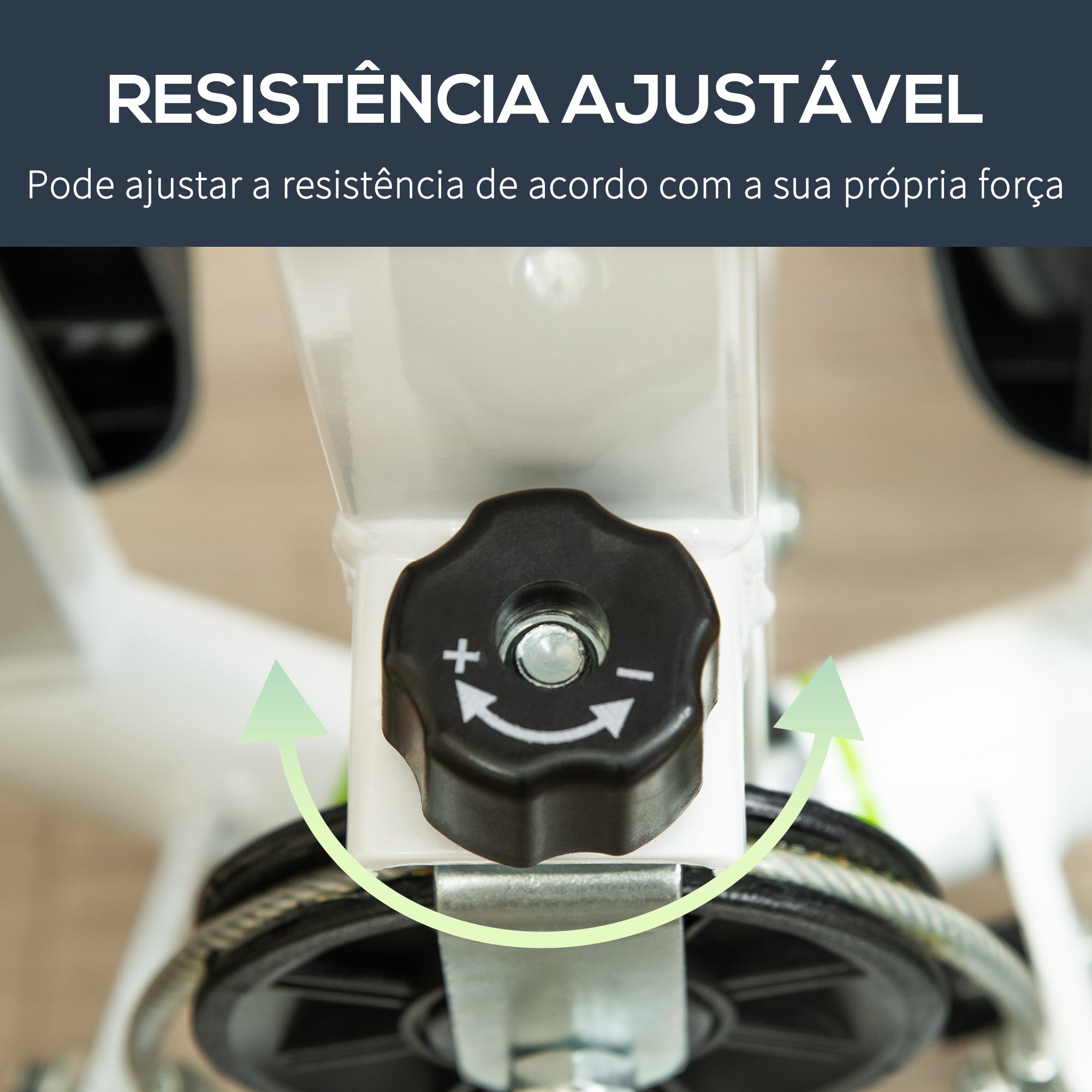 Stepper Fitness Casa Tela LCD Alça Pedais Antiderrapantes 55x44x108 cm Branco