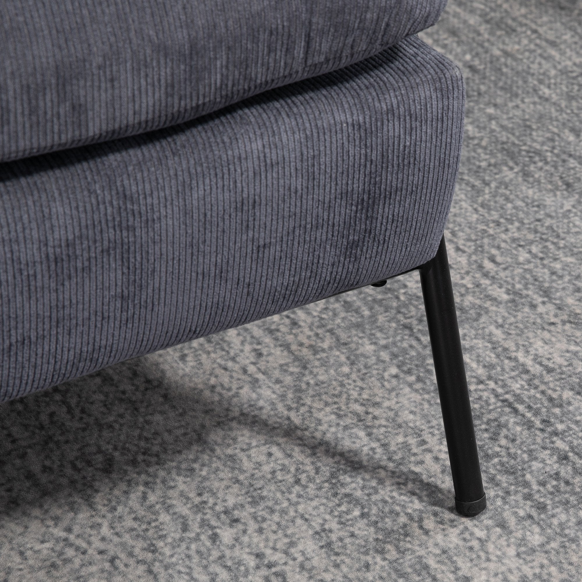 Poltrona Relax – 68x91,5x88cm – Cinzenta – Veludo
