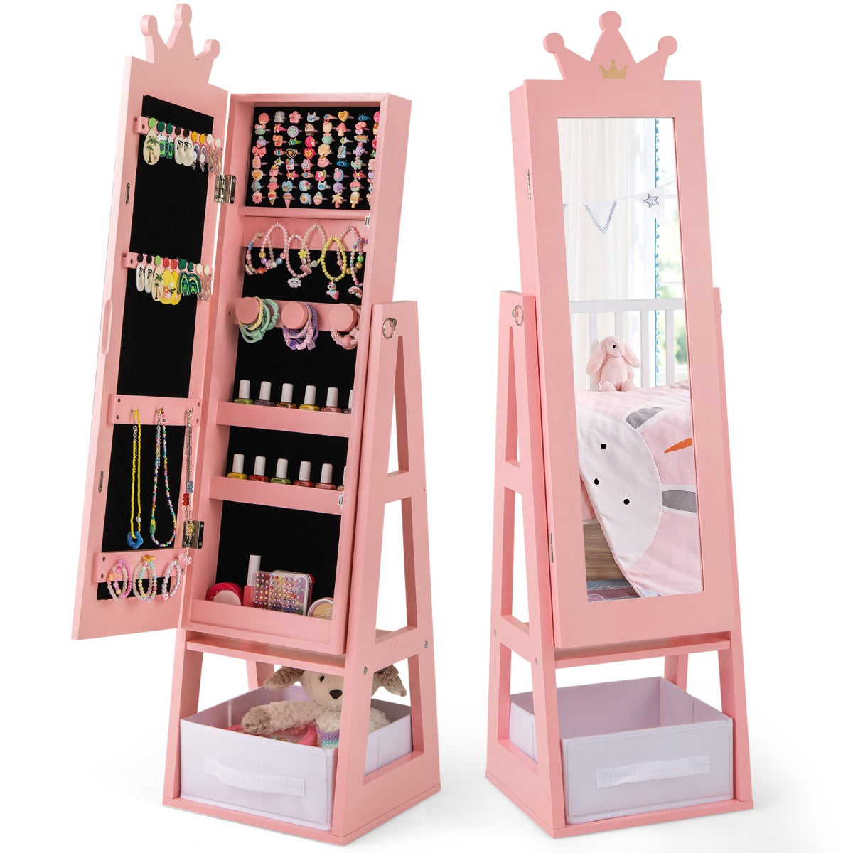 Armário de Joalharia para Crianças – Rosa