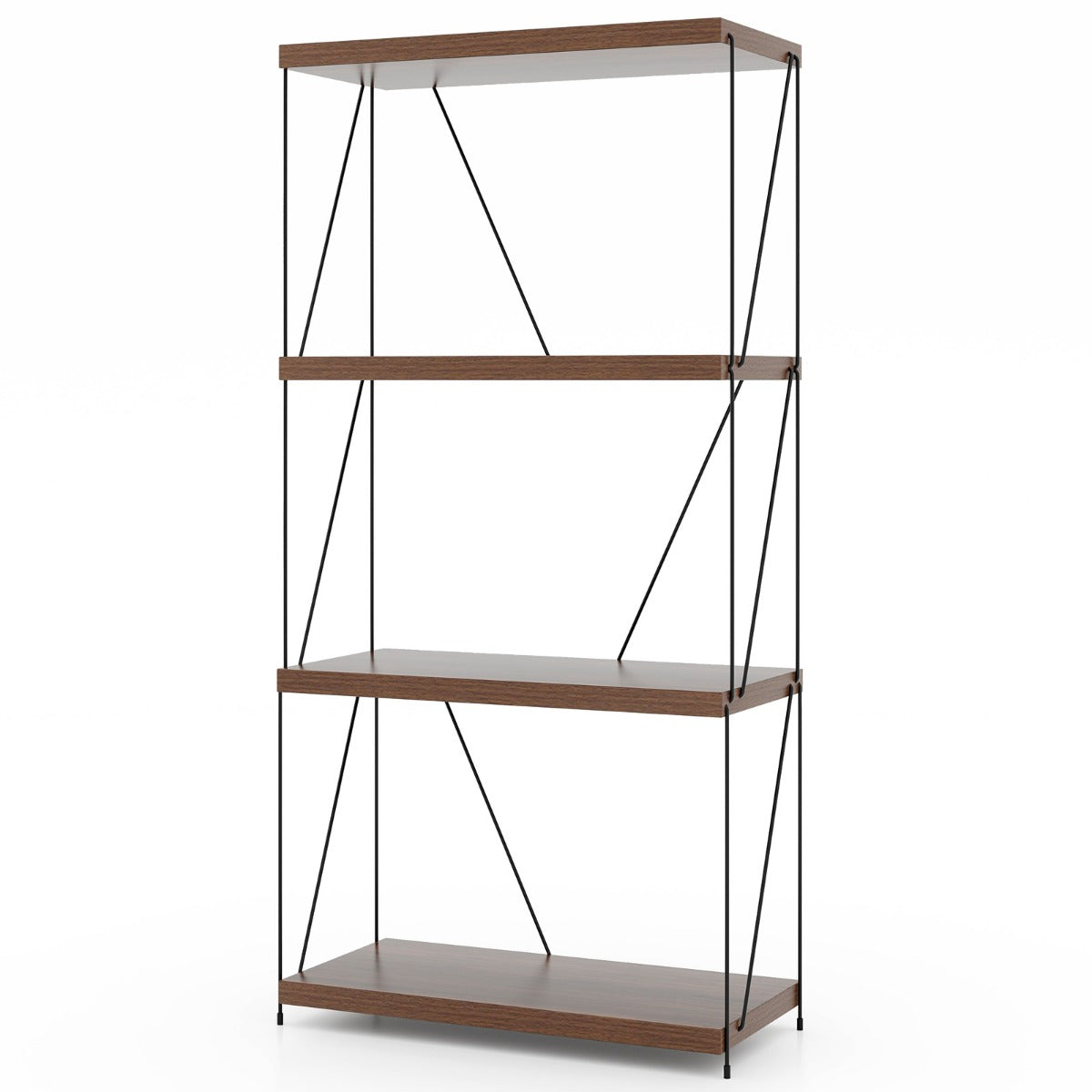 Estante de Armazenamento – 61 x 105 cm – Nogueira – Metal