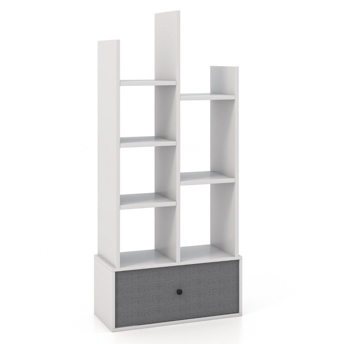 Estante Livraria de Madeira – 53 x 24 x 118 cm – Branco