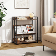 Estante Industrial de 3 Níveis – 70 x 35 x 81 cm – Castanho – Metal