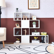 Estantería de Canto 5 Níveis Livraria Moderna Estilo Escada 120 x 19,5 x 109 cm Branco
