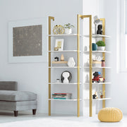 Estante de Parede 5 Níveis – 61 x 30 x 183 cm – Ouro – Ferro