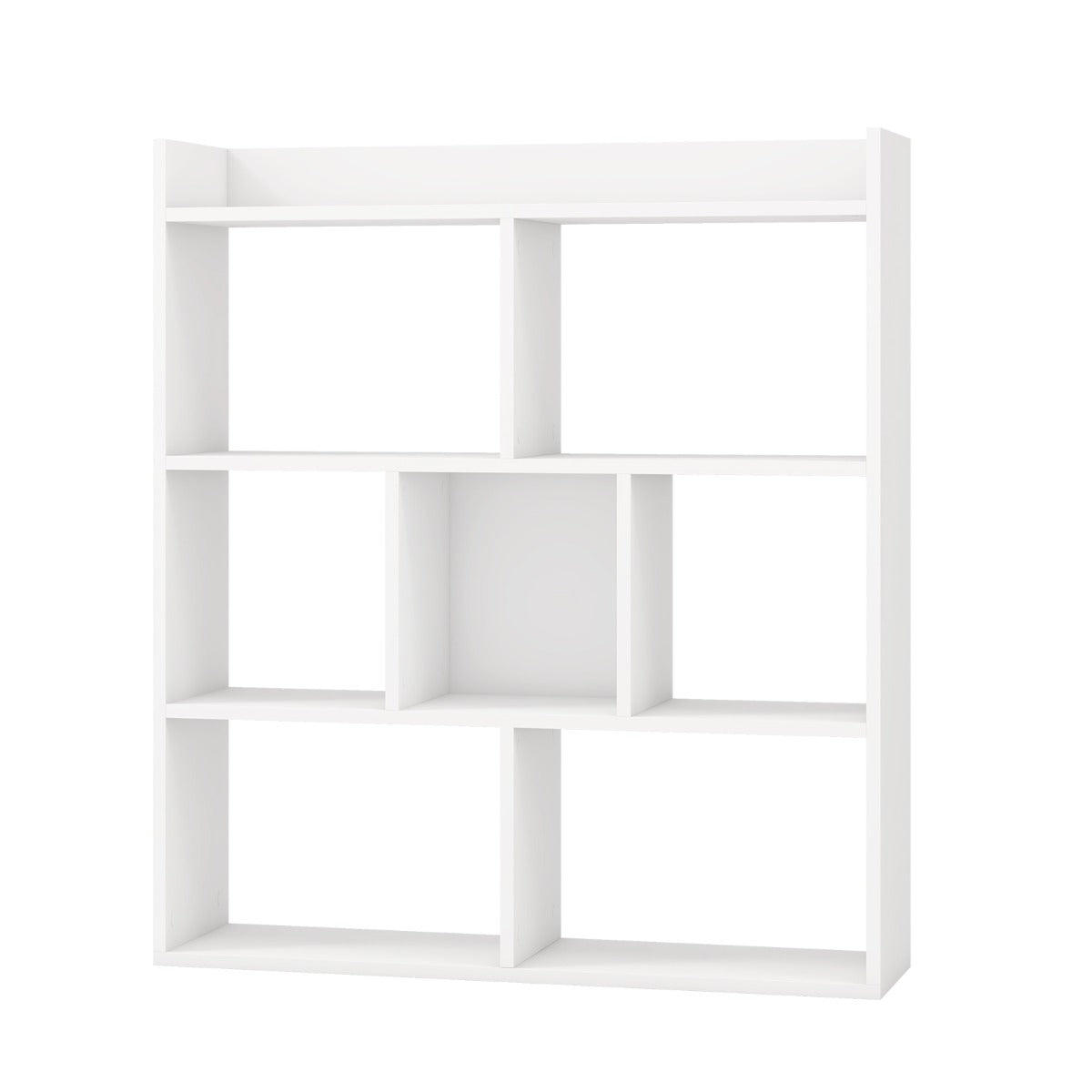 Estante Aberta de Madeira – 7 Cubos – Branco