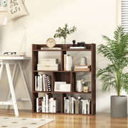 Estante Organizador de Chão – 7 Cubos – Castanho – Madeira