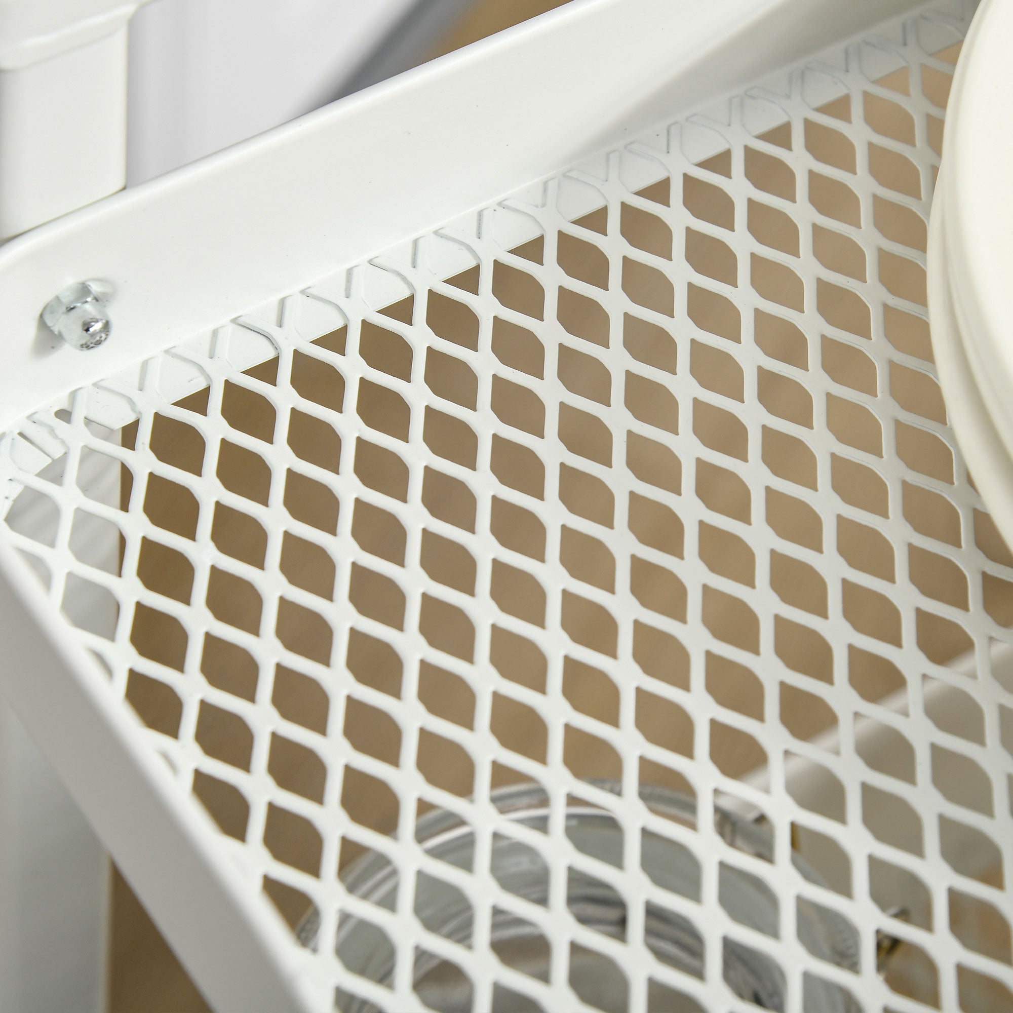 Carrinho de Cozinha – 51,5x32x75,6cm – Branco – Aço e Plástico PP
