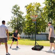 Tabela de Basquetebol – 178-208 cm – Preto e Amarelo – Aço e PC