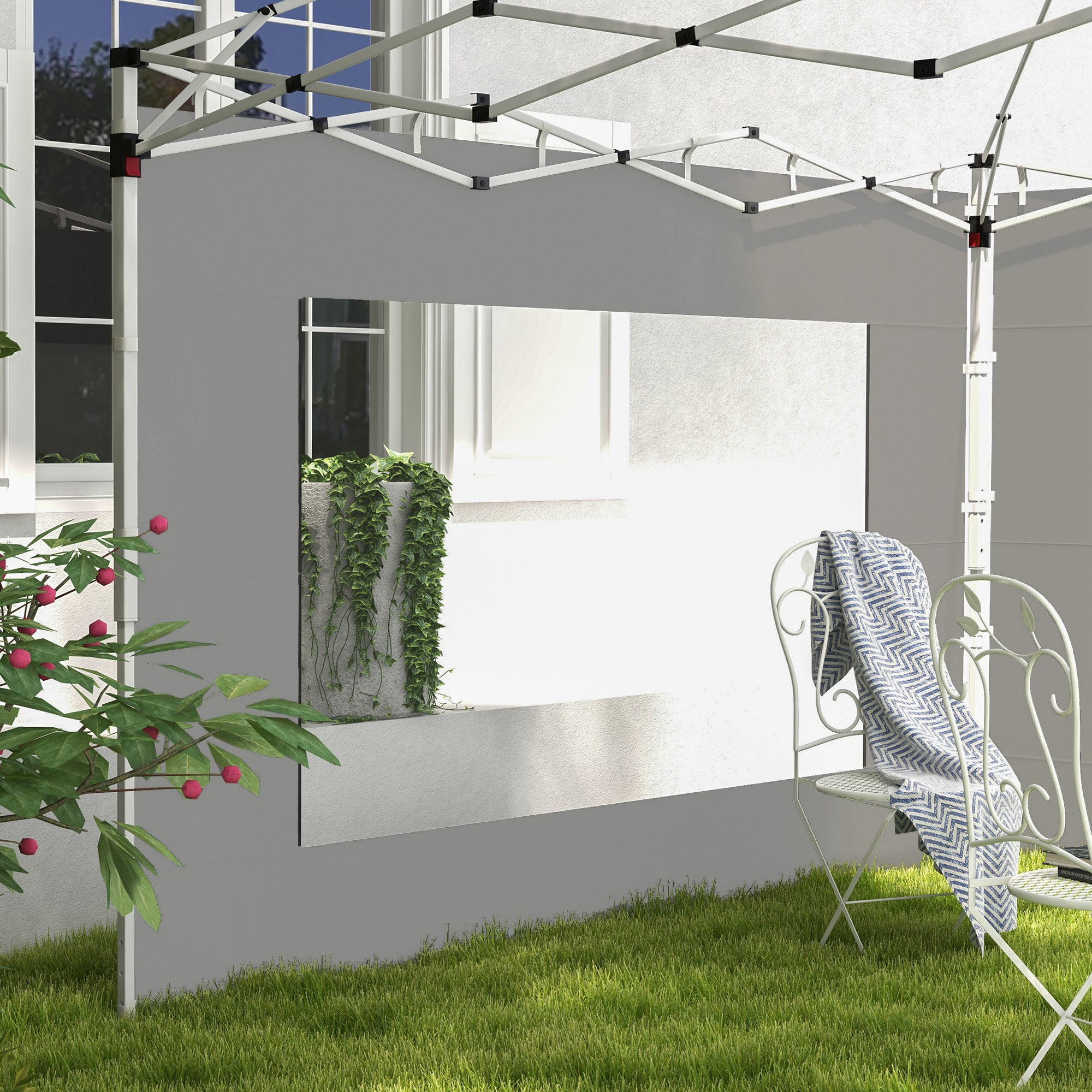 Paredes Laterais para Tenda 295x195 cm Cinzento