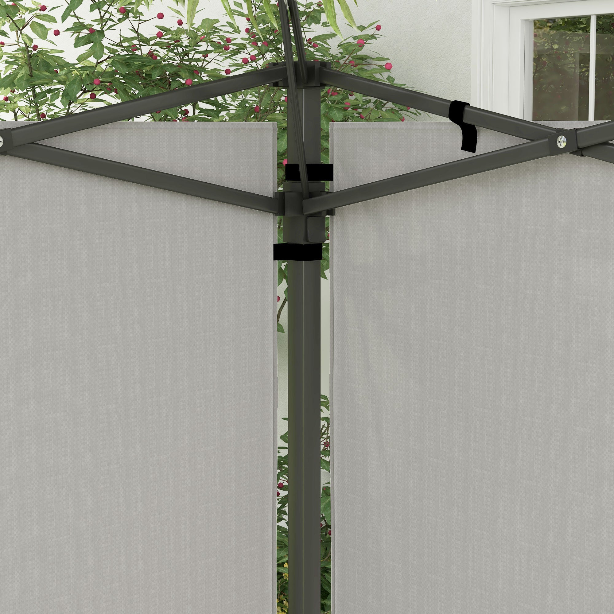 Conjunto de 2 Paredes Laterais para Tendas 3x3m e 3x6m - Branco 293x193cm