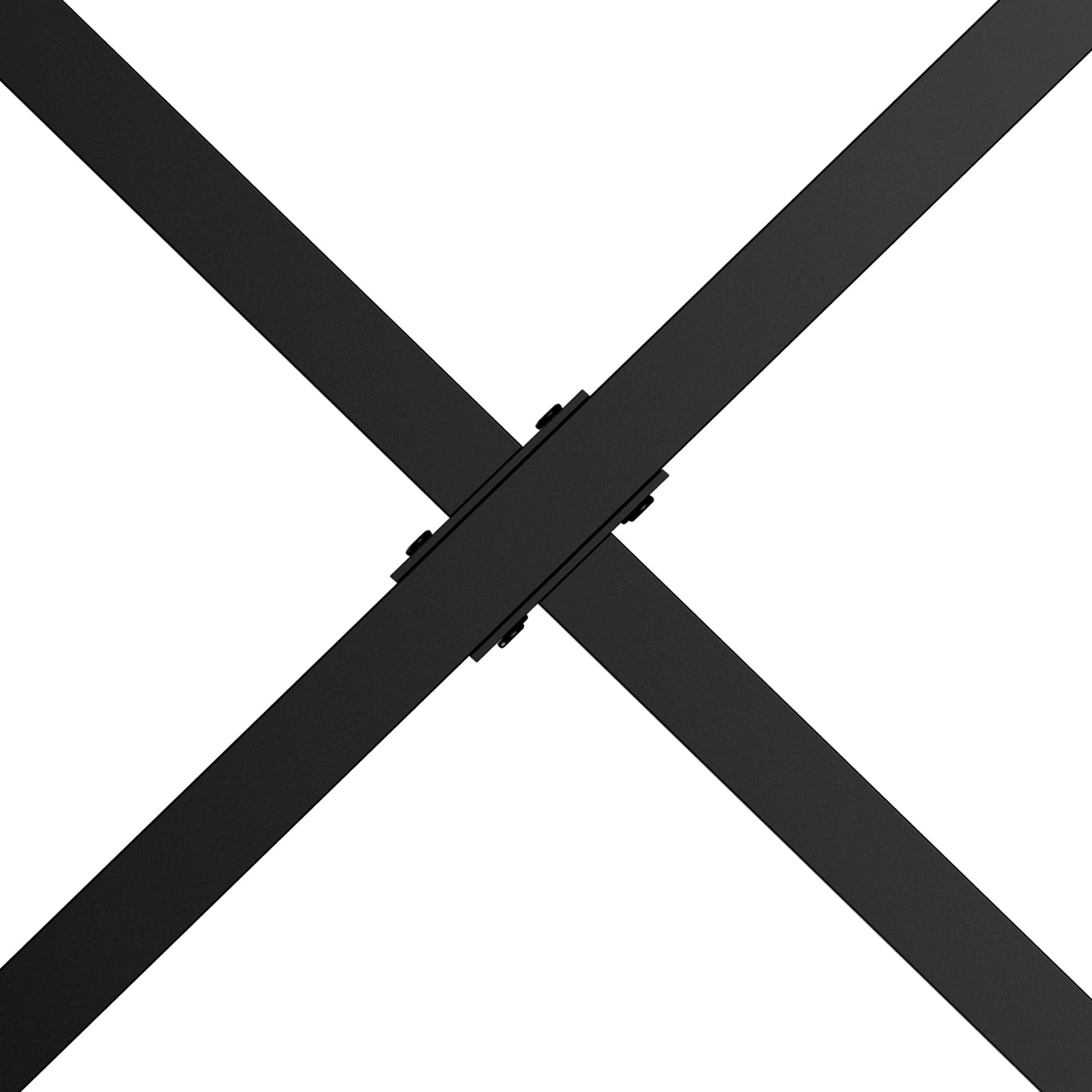 Pés de Mesa em Aço – 80x72 cm – Preto