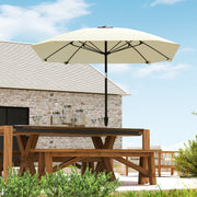 Chapéu de Sol de Jardim 233x233 cm Cor Creme