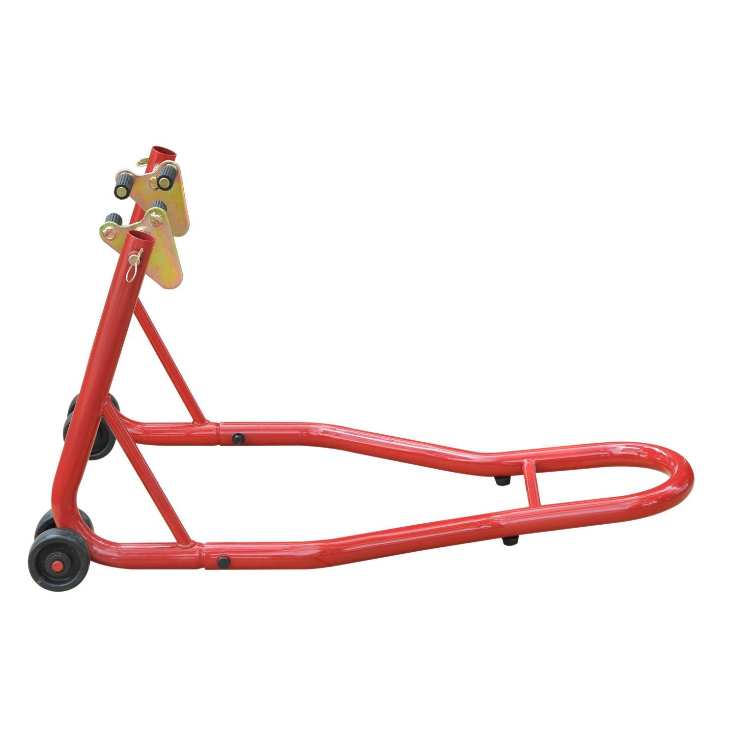 Suporte Dianteiro de Mota Portátil e Móvel - Vermelho - 80 x 50 x 40 cm