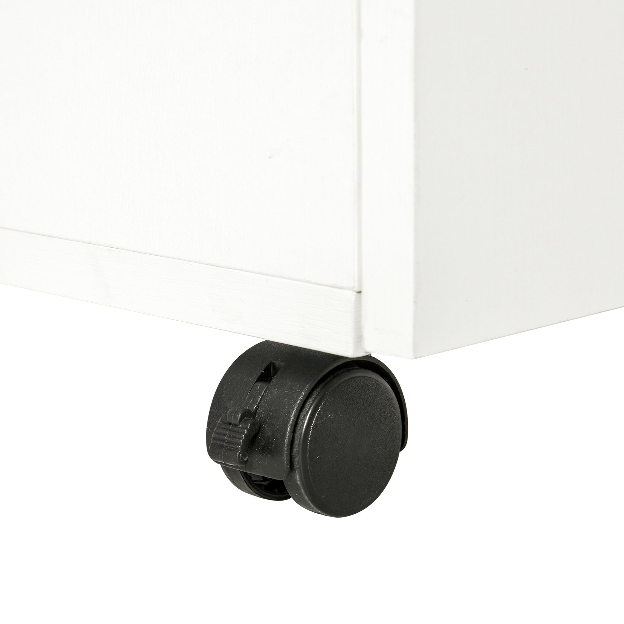 Móvel Auxiliar de Escritório com Gavetas e Rodas 60x65x35 cm - Blanco