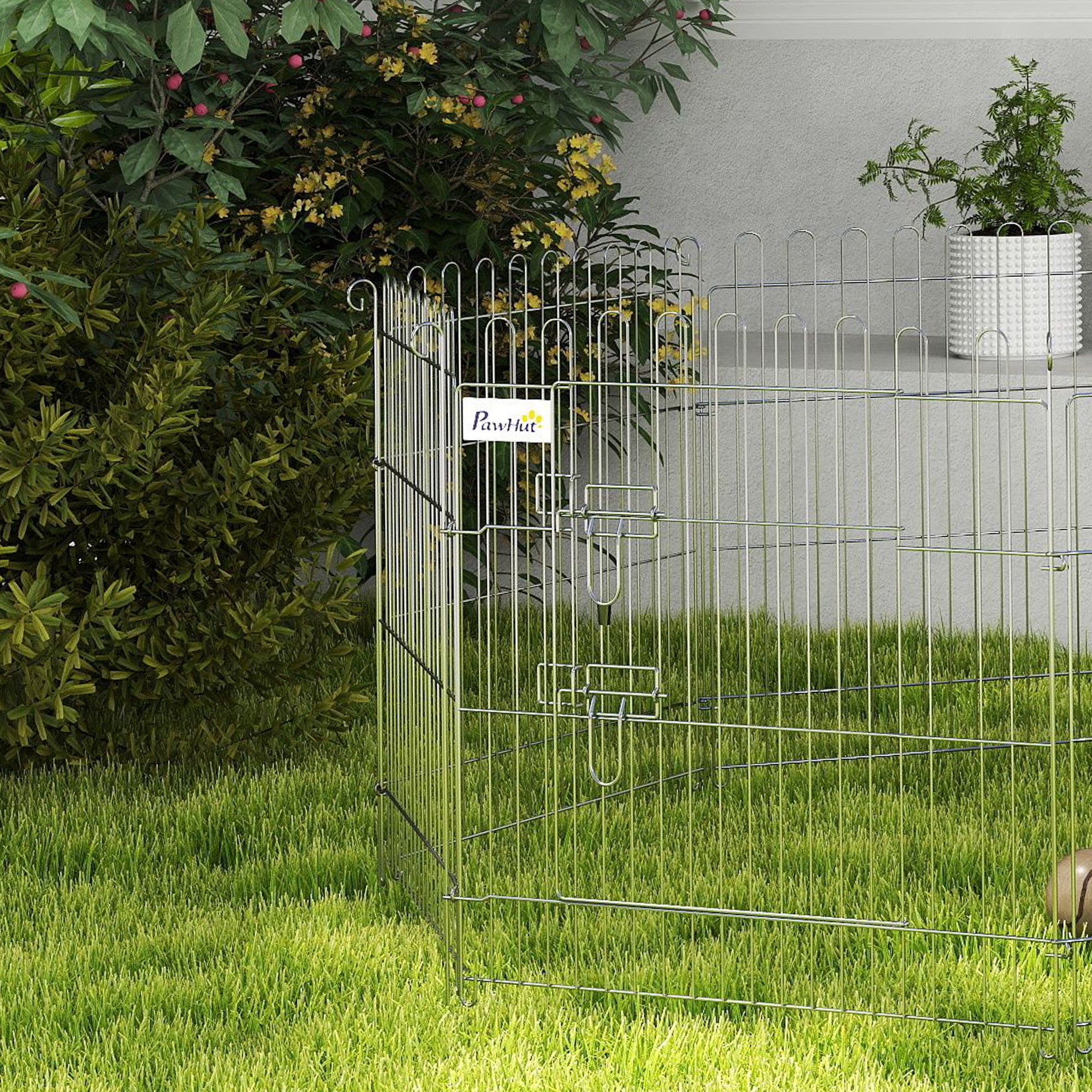 Parque para Animais de Estimação 63x60cm - Cor Prata