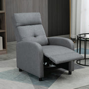 Poltrona Reclinável – 67x87x98 cm – Cinza – Tecido de Linho