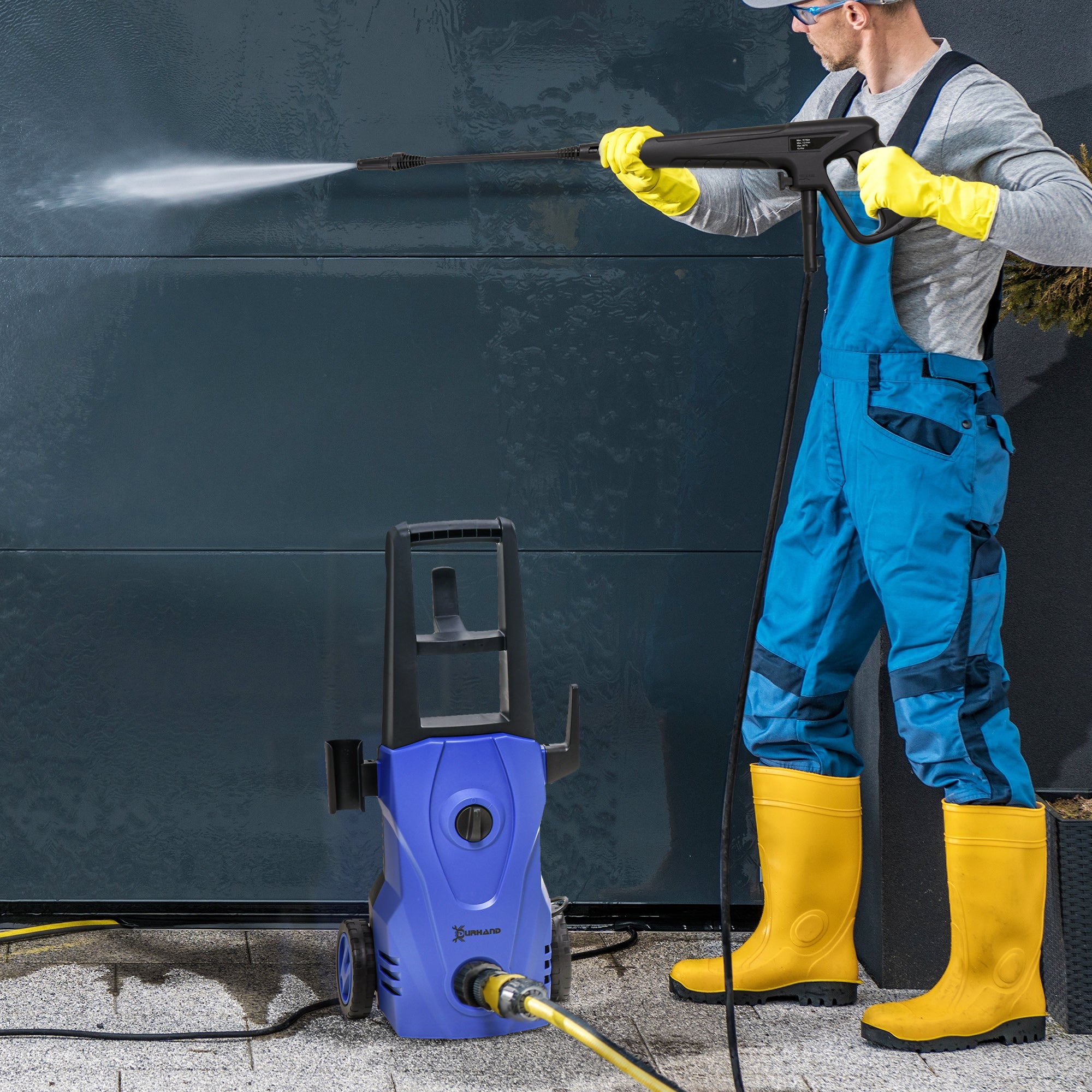 Lavadora de Alta Pressão – 32x24x65 cm – Azul – Polipropileno