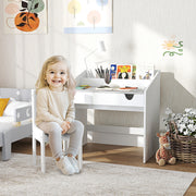 Conjunto de Secretária e Cadeira Infantil Cinza 69x50x75 cm