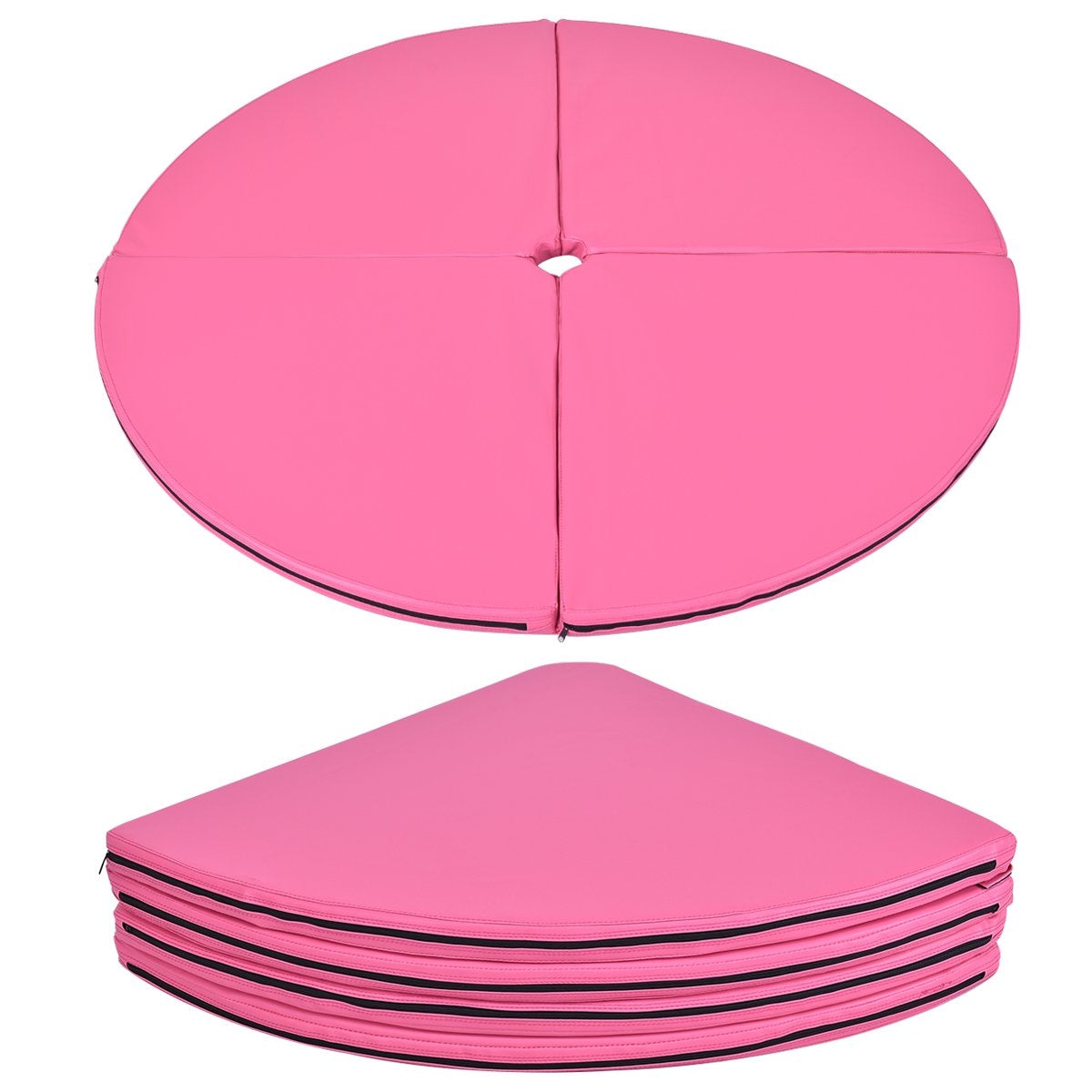 Tapete de Dança Pólo Portátil Rosa 1.5M para Exercícios de Dança Pólo e Yoga