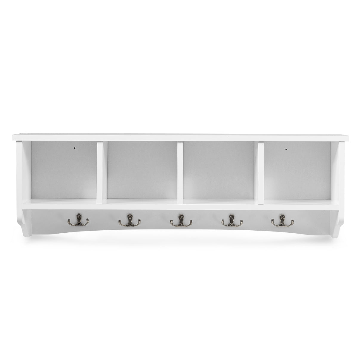 Armário de Entrada Montado na Parede – 72 x 15,5 x 23 cm – Branco – MDF