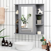 Armário de Casa de Banho em Aglomerado – 65 x 17 x 64 cm – Cinzento