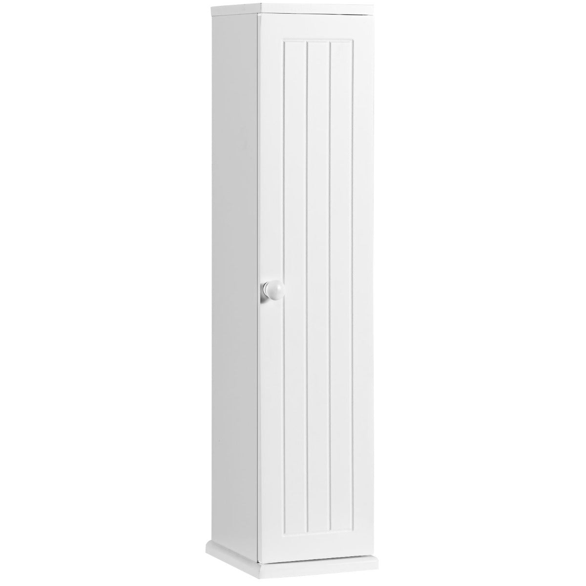 Armário Vertical de Arrumação – 17 x 16 x 69 cm – Branco – MDF
