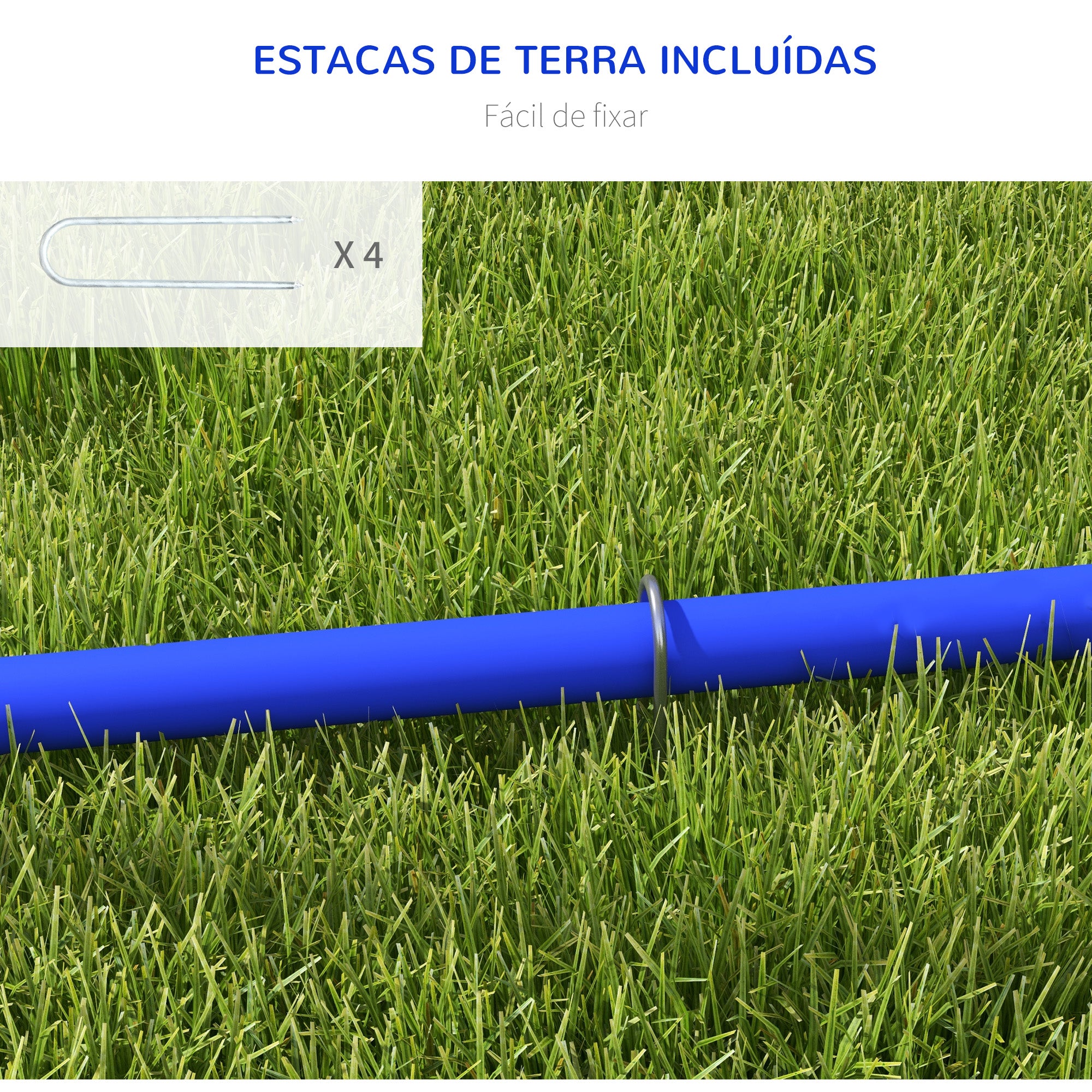 Conjunto de Treinamento de Agilidade para Cães - Azul - 88x64x95 cm