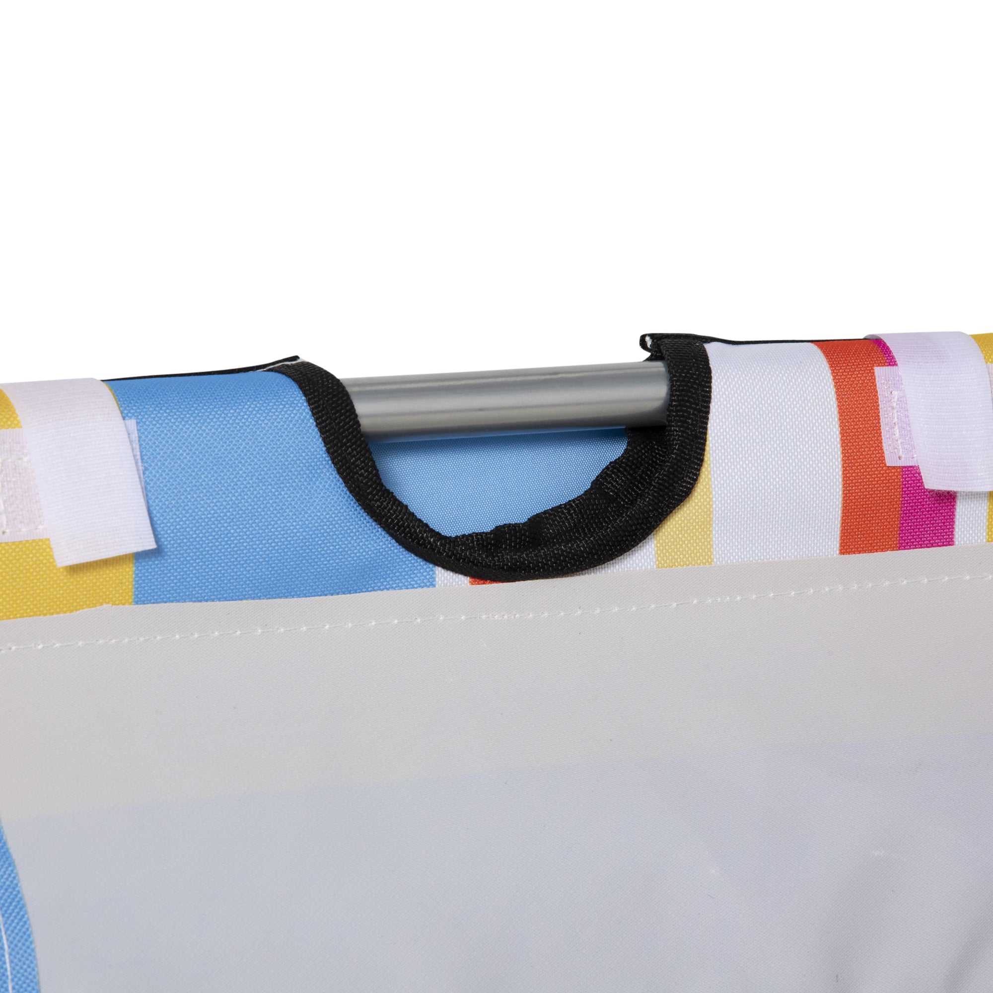 Conjunto de Esteiras de Praia – 124x53x37-50cm – Multicor – Aço e Tecido Oxford