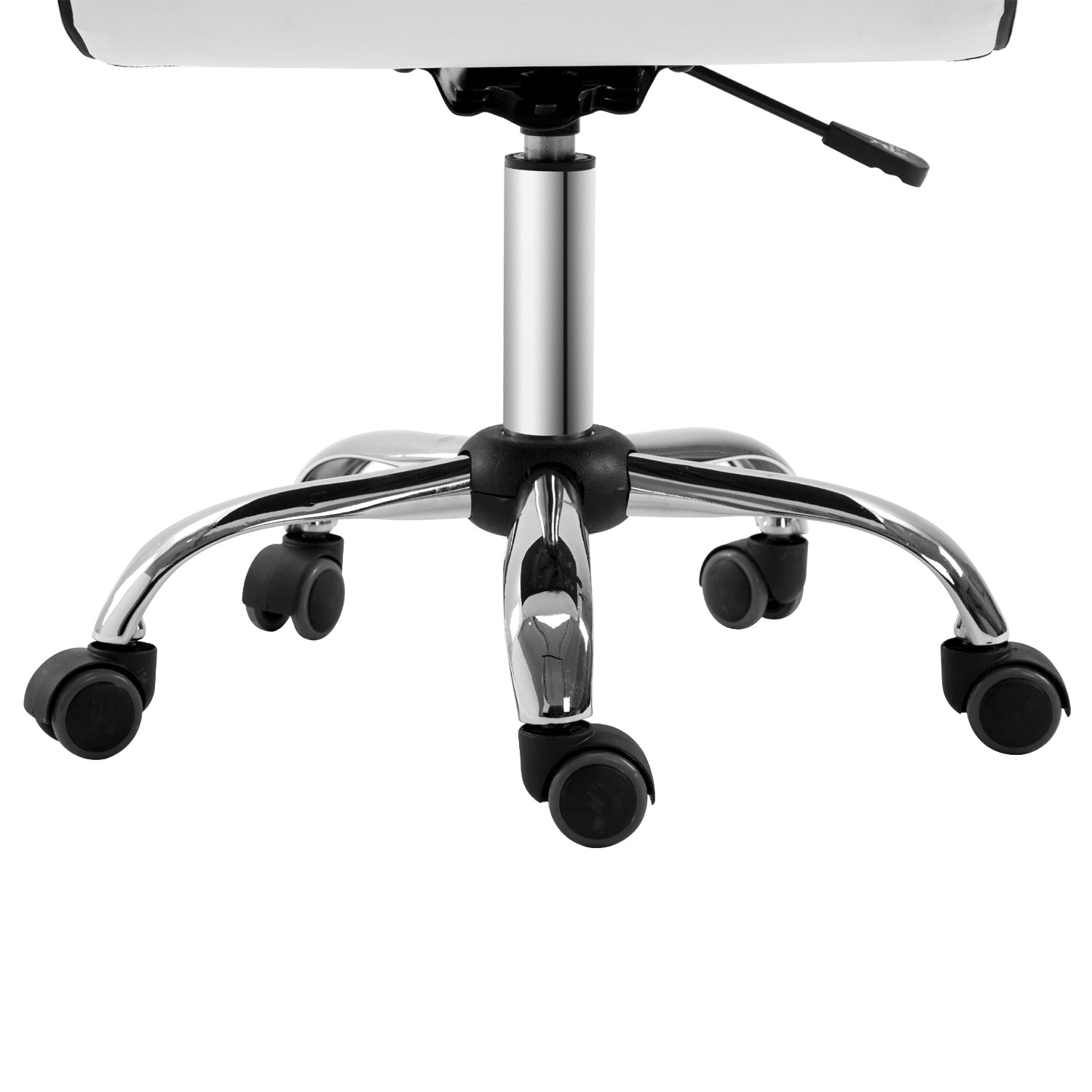 Cadeira de Escritório – 48x52x78-90 cm – Branca – Couro sintético