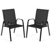Conjunto de 2 Cadeiras de Jantar – 56 x 72 x 90 cm – Preto – Tecido