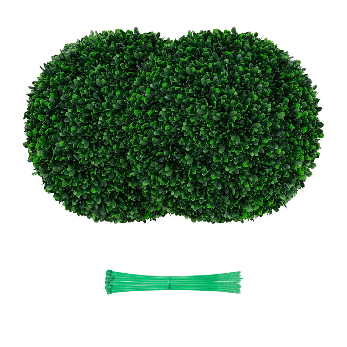 Conjunto de 2 Bolas de Topiário Artificial de 52 cm - Decoração para Jardim e Casa - Planta Artificial