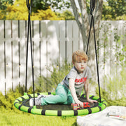Baloiço Infantil Ø100x180 cm Preto e Verde - Suporta 150kg