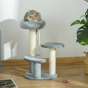 Arranhador para Gatos – Ø40x65 cm – Cinzento – Aglomerado de madeira