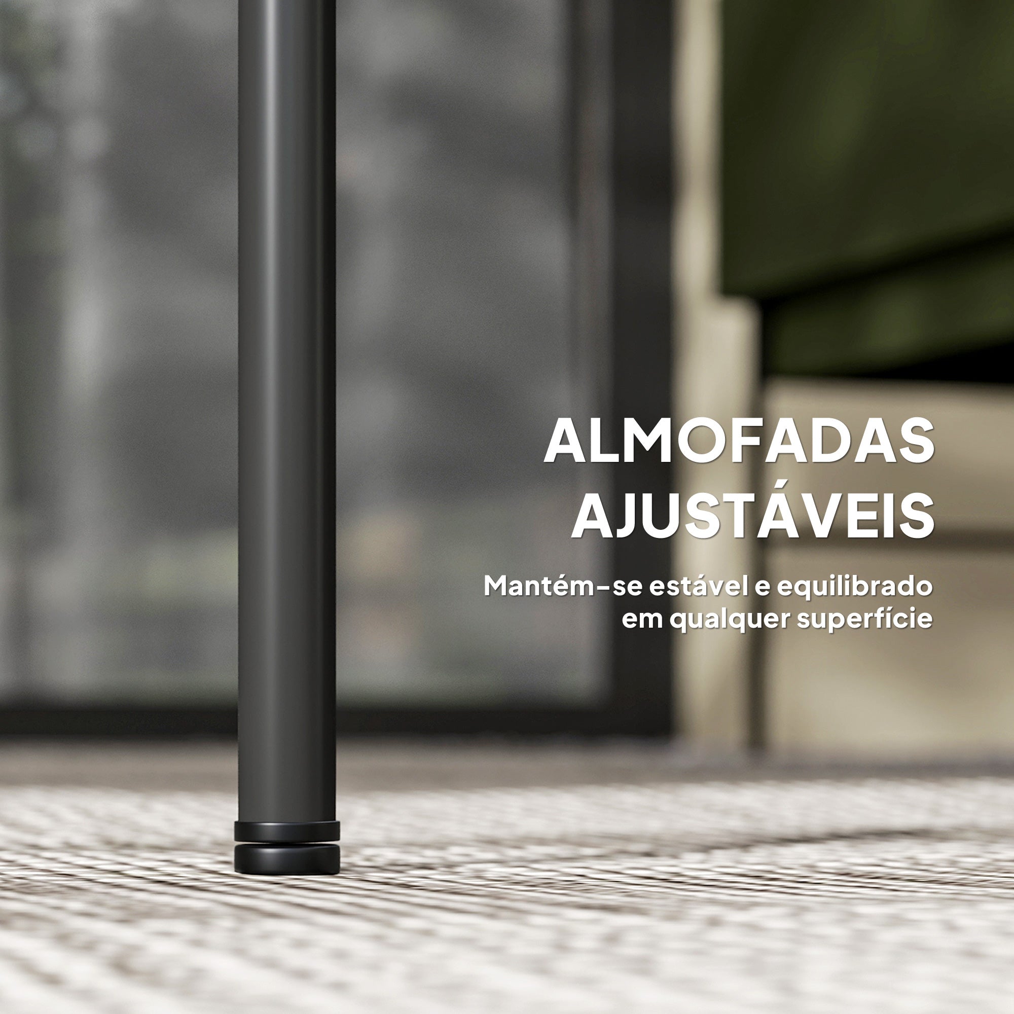 Conjunto de Jardim em Vime 4 Peças - Madeira e Preto (104x68x76 cm)