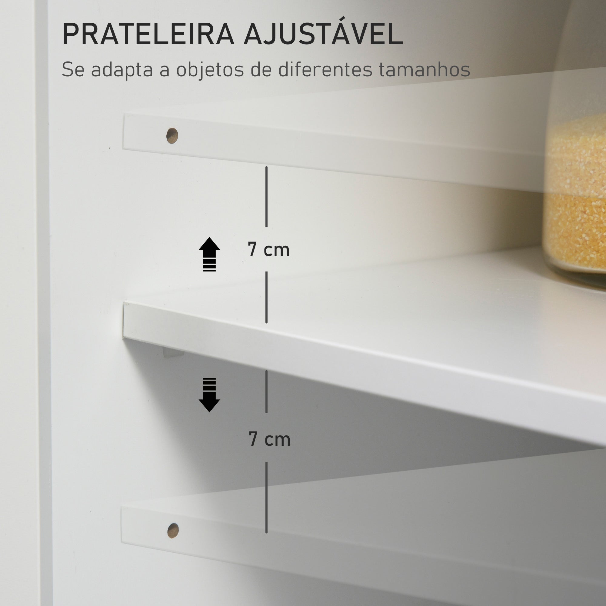 Carrinho de Cozinha Auxiliar com 2 Gavetas e Prateleiras 89x45x89 cm - Branco e Madeira Natural