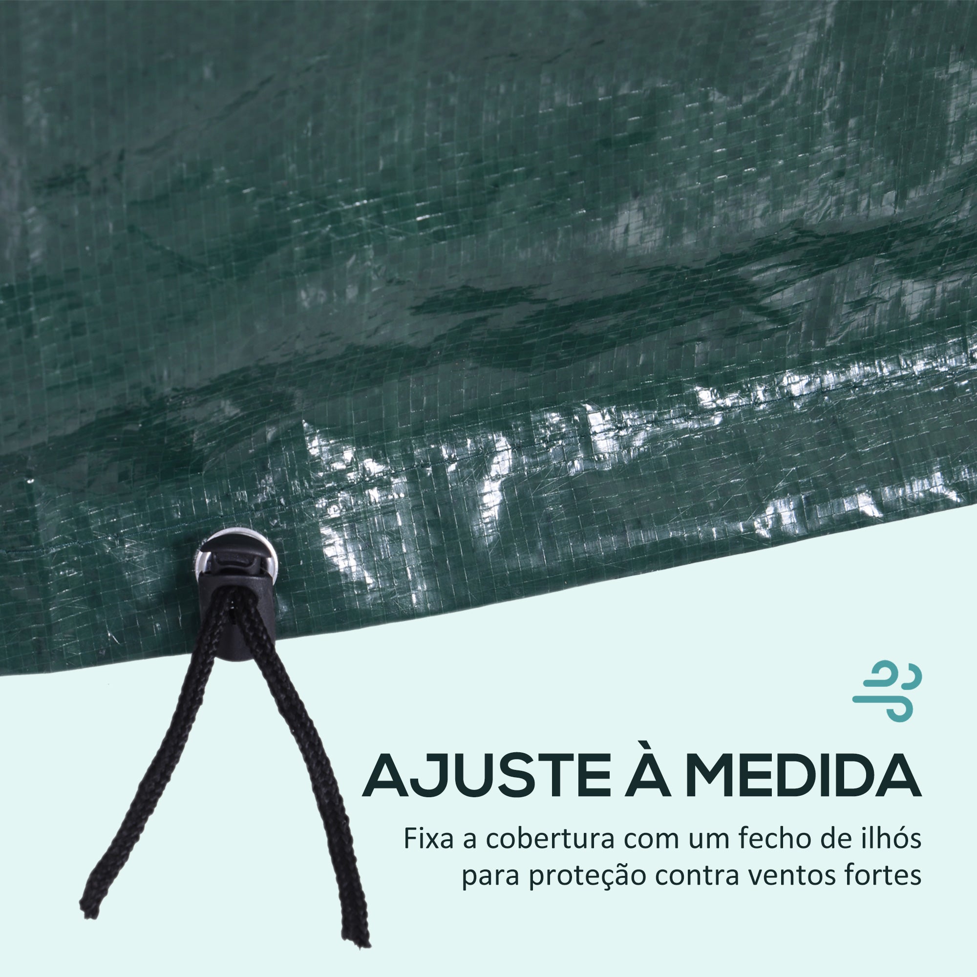 Capa Protetora para Móveis Retangular 235x190x90 cm Verde