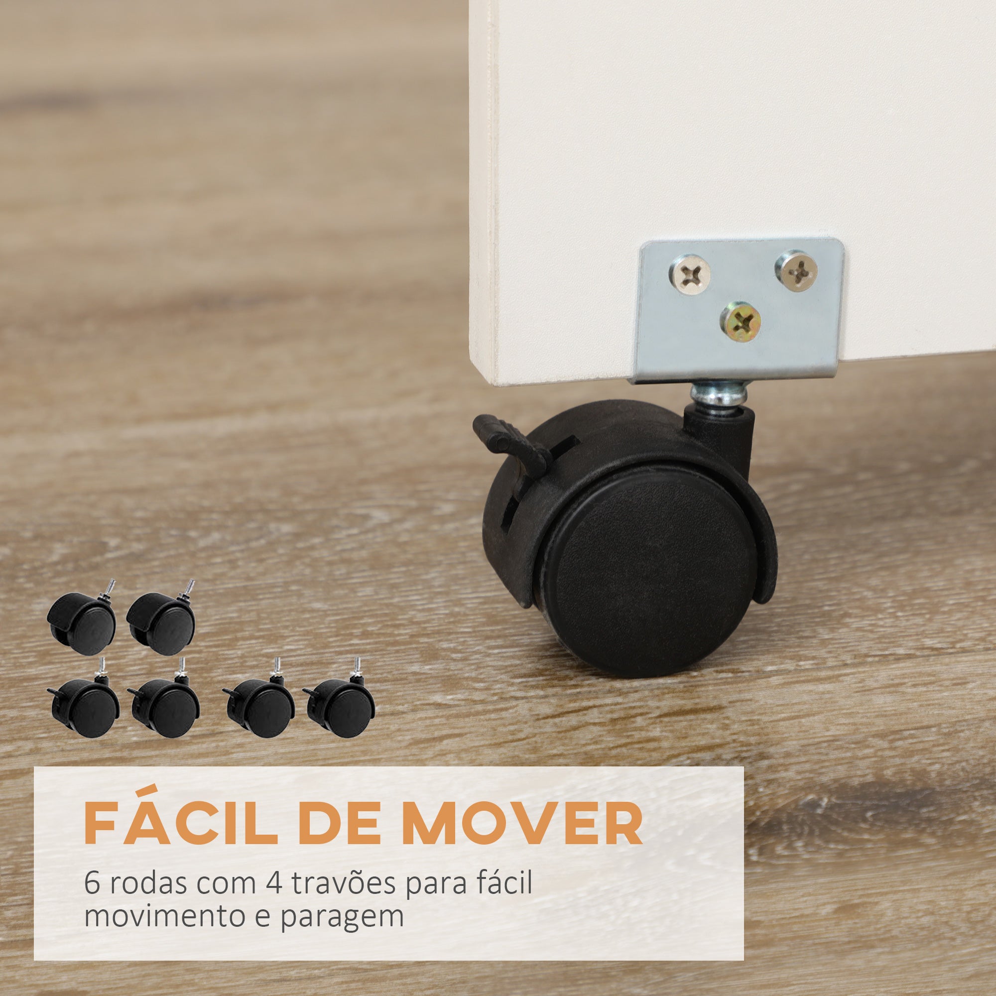 Mesa de Cozinha Extensível com Laterais Dobráveis 120x80x75 cm - Branco