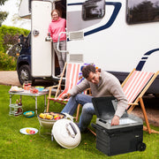 Geleira Portátil 60L - 71.1x46x57.1 cm - Preto e Cinza