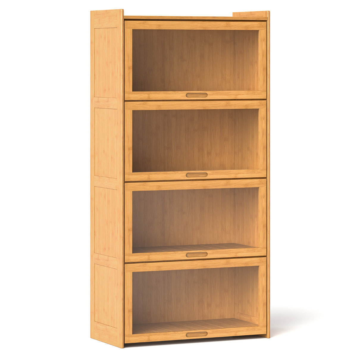 Estante de Bambu de 4 Níveis – 140 cm – Acrílico